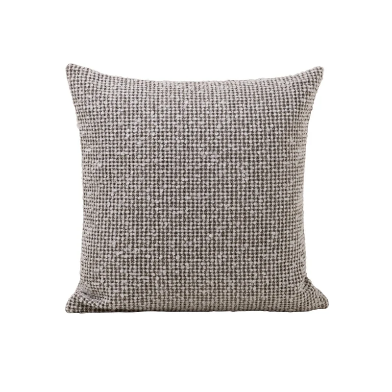 Housse de coussin PIETRO ivoire et noir