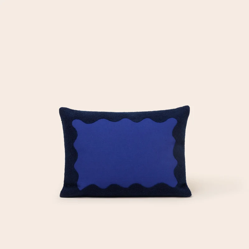 Housse de coussin NAMATA bleu outremer