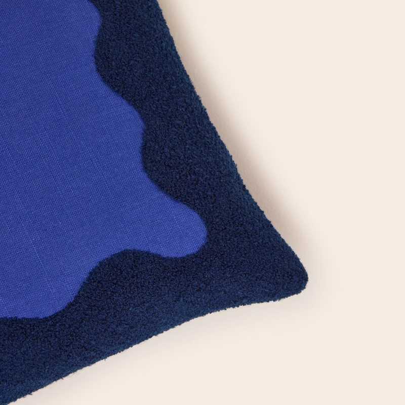 Housse de coussin NAMATA bleu outremer