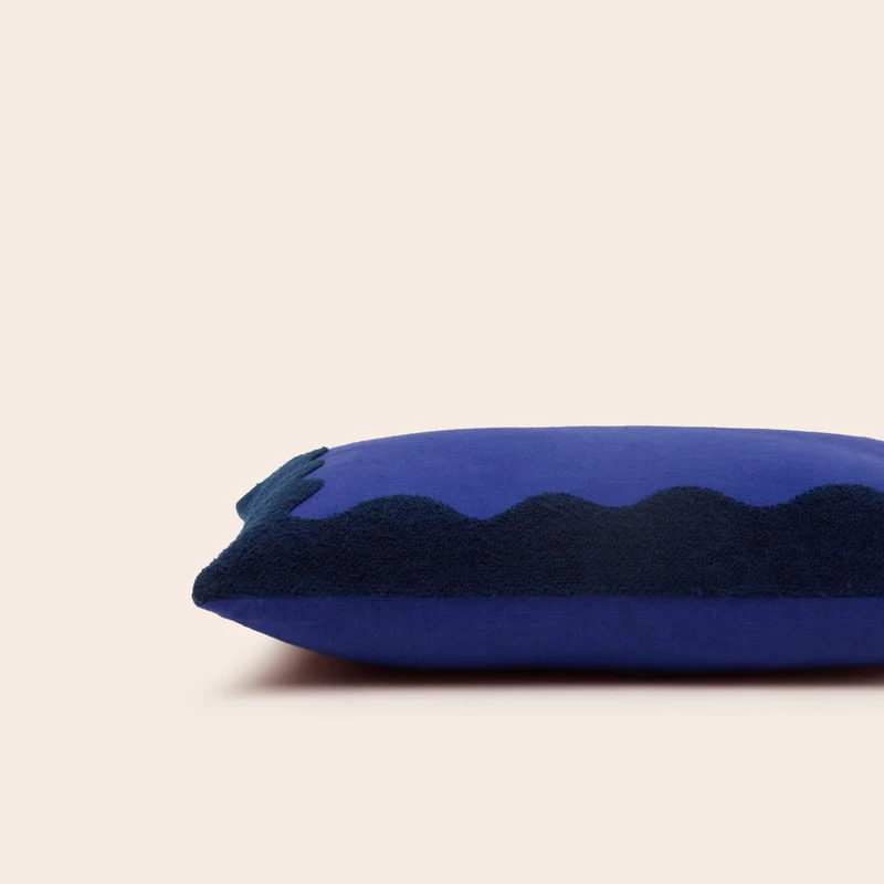 Housse de coussin NAMATA bleu outremer