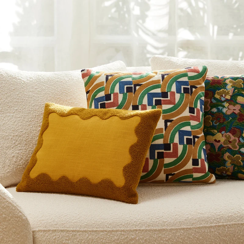 Housse de coussin NAMATA ocre