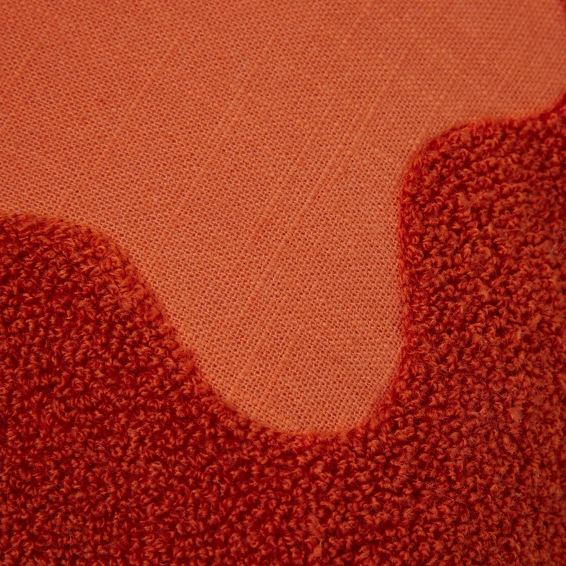 Housse de coussin NAMATA orange corail