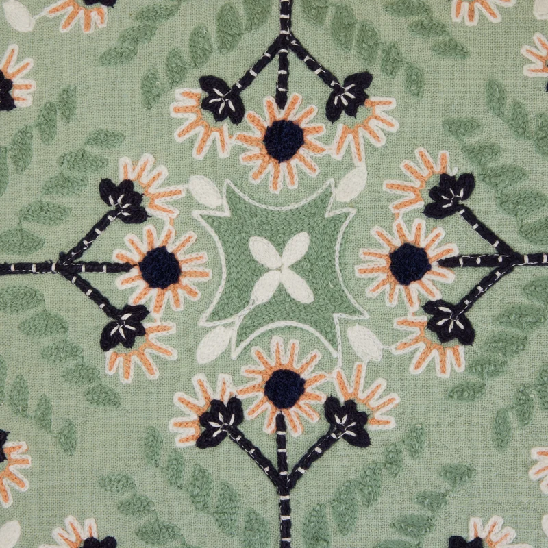Housse de coussin NAJOUA aqua à coloris multiples