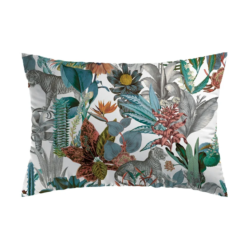 Taie(s) d'oreiller satin de coton - Zanzibar blanc