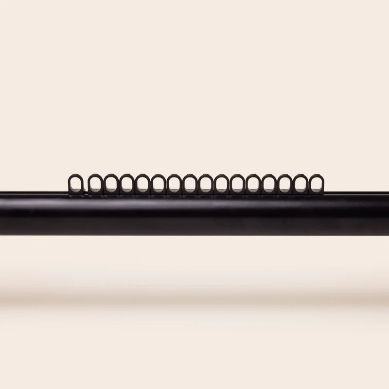 Kit tringle rail RAYIA noir mat