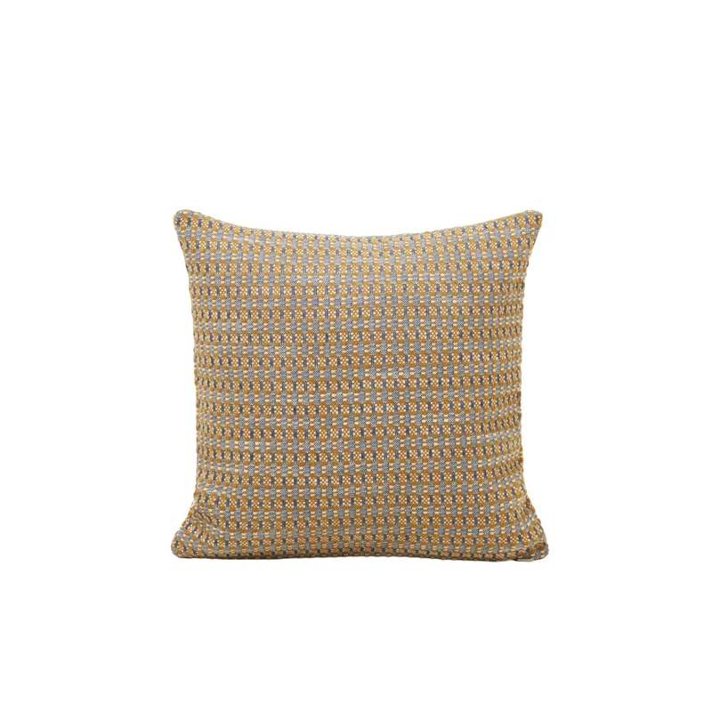 Housse de coussin EIRIK ocre et orage