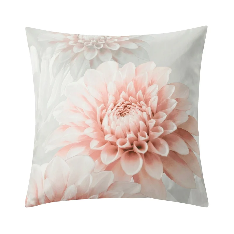 Bettwäsche Satin DALIE Silbergrau 155 x 220 cm und 80 x 80 cm