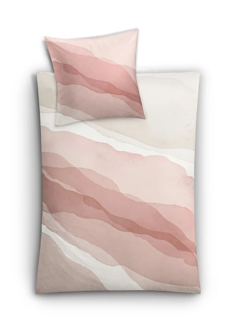Bettwäsche Satin NESRIN Old Rose 155 x 220 cm und 80 x 80 cm