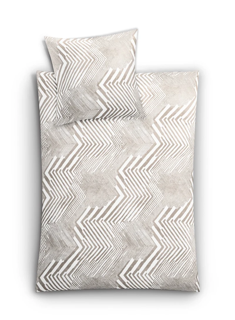 Bettwäsche Satin MACRA Macadamia 155 x 220 cm und 80 x 80 cm
