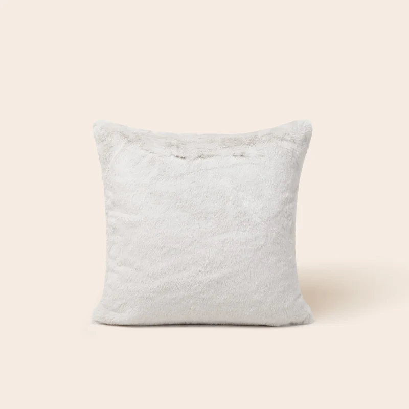 Housse de coussin BIANCA gris arctique