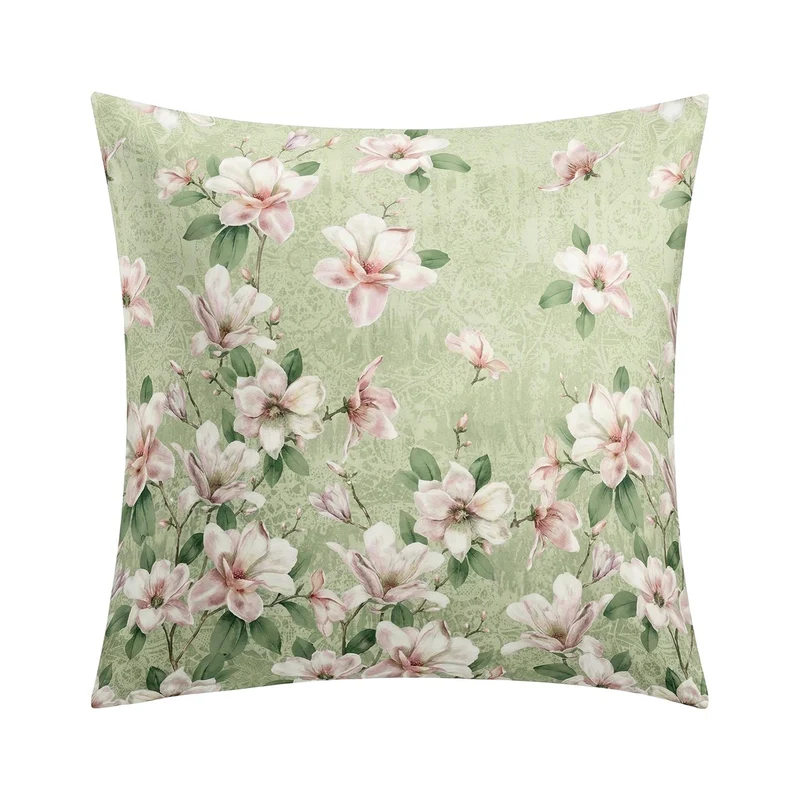 Bettwäsche Satin MAGNOLIA Distel 135 x 200 cm und 80 x 80 cm
