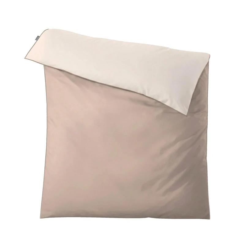 Bettwäsche Satin LINDA Taupe 155 x 220 cm und 80 x 80 cm