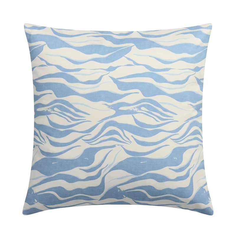Bettwäsche Satin ONDA Mare 155 x 220 cm und 80 x 80 cm