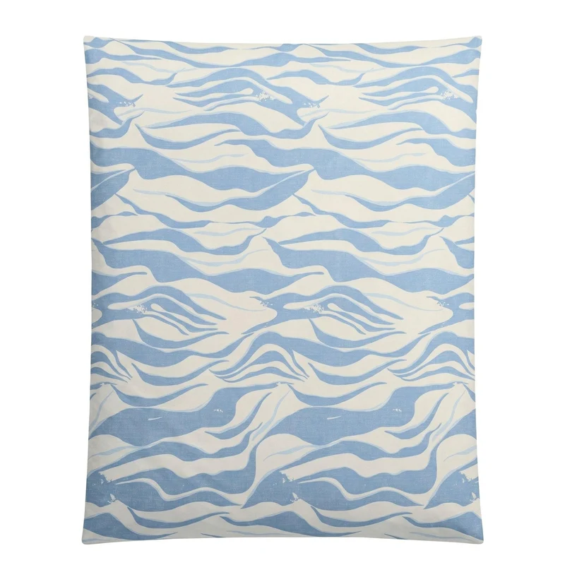 Bettwäsche Satin ONDA Mare 135 x 200 cm und 80 x 80 cm