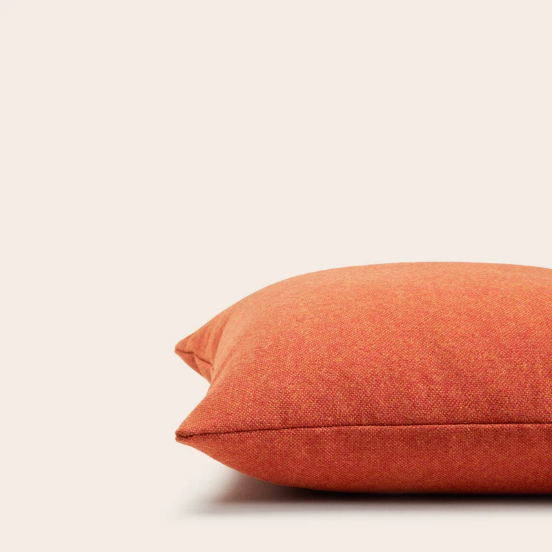 Housse de coussin MARCELO orange brûlée