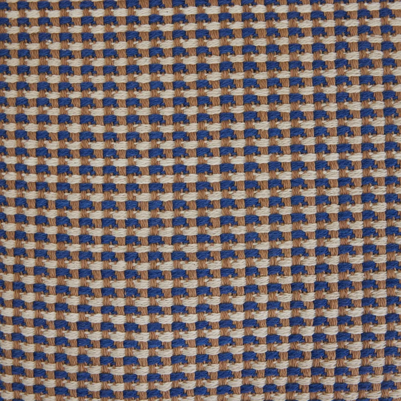 Housse de coussin MIKENO bleu et naturel