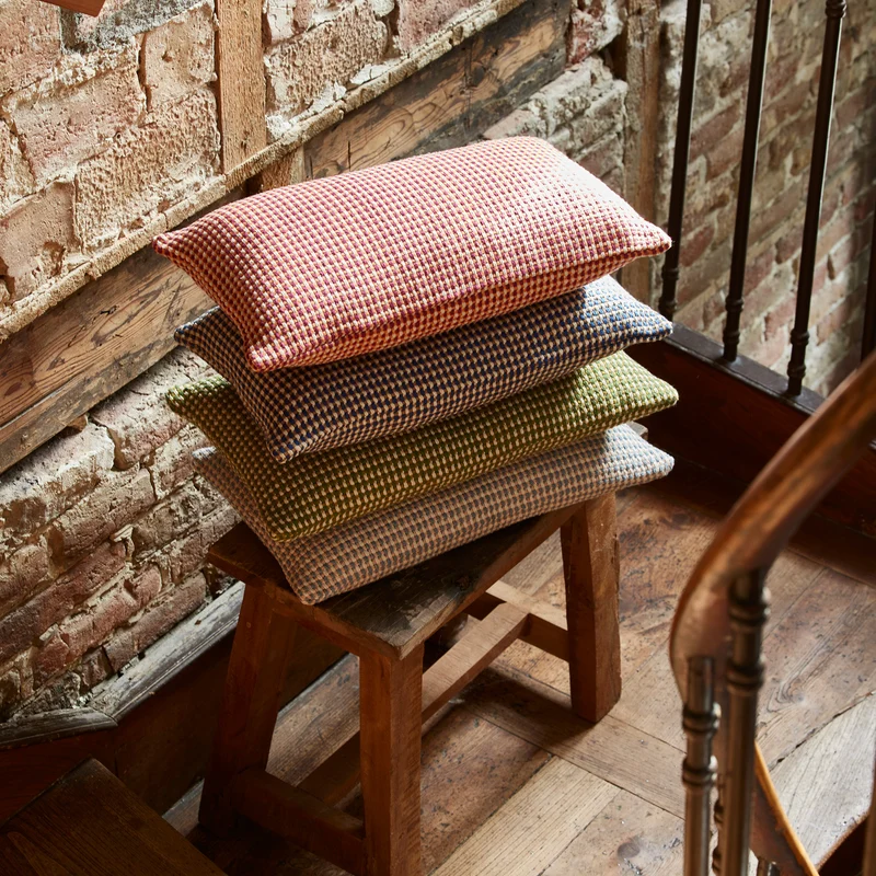 Housse de coussin MIKENO orange et violine