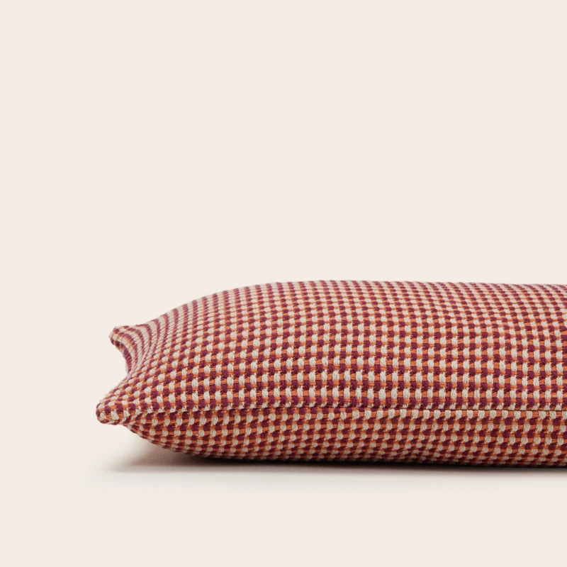Housse de coussin MIKENO orange et violine