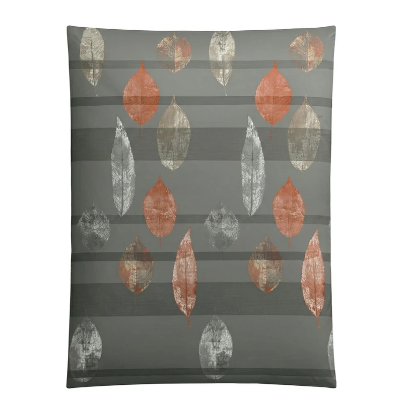 Bettwäsche Satin LAURUS Anthrazit 135 x 200 cm und 80 x 80 cm
