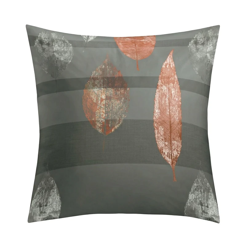 Bettwäsche Satin LAURUS Anthrazit 135 x 200 cm und 80 x 80 cm