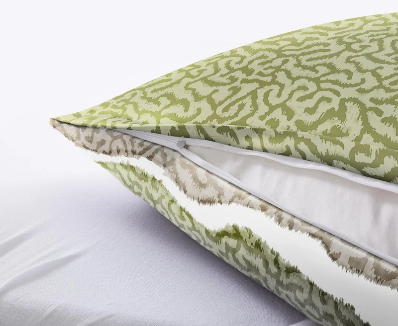 Bettwäsche Satin MAREA Dill 135 x 200 cm und 80 x 80 cm