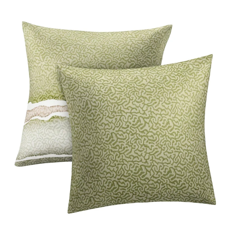 Bettwäsche Satin MAREA Dill 135 x 200 cm und 80 x 80 cm