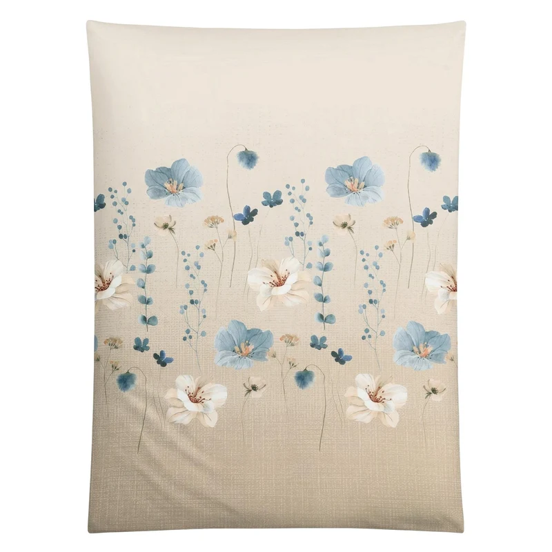Bettwäsche Satin MALVA Sandbeige 155 x 220 cm und 80 x 80 cm