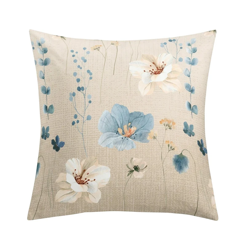 Bettwäsche Satin MALVA Sandbeige 135 x 200 cm und 80 x 80 cm