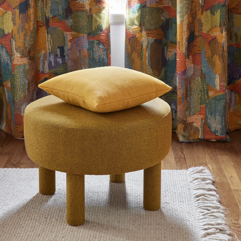 Housse de coussin MARCELO ocre jaune