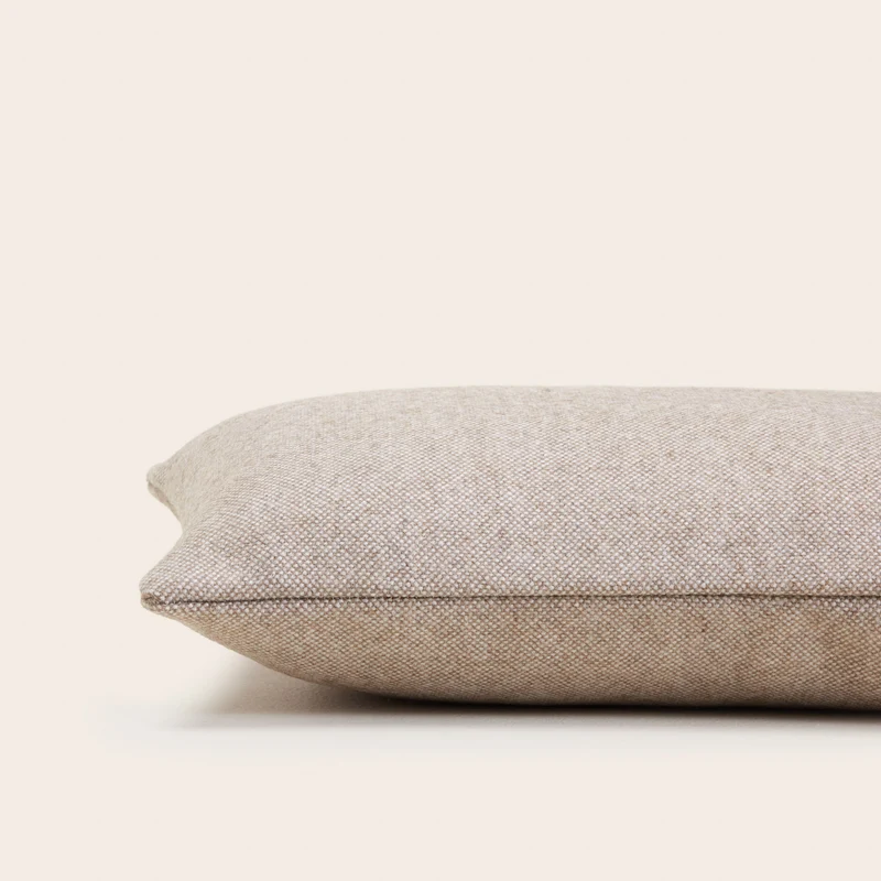 Housse de coussin NERIO chiné naturel