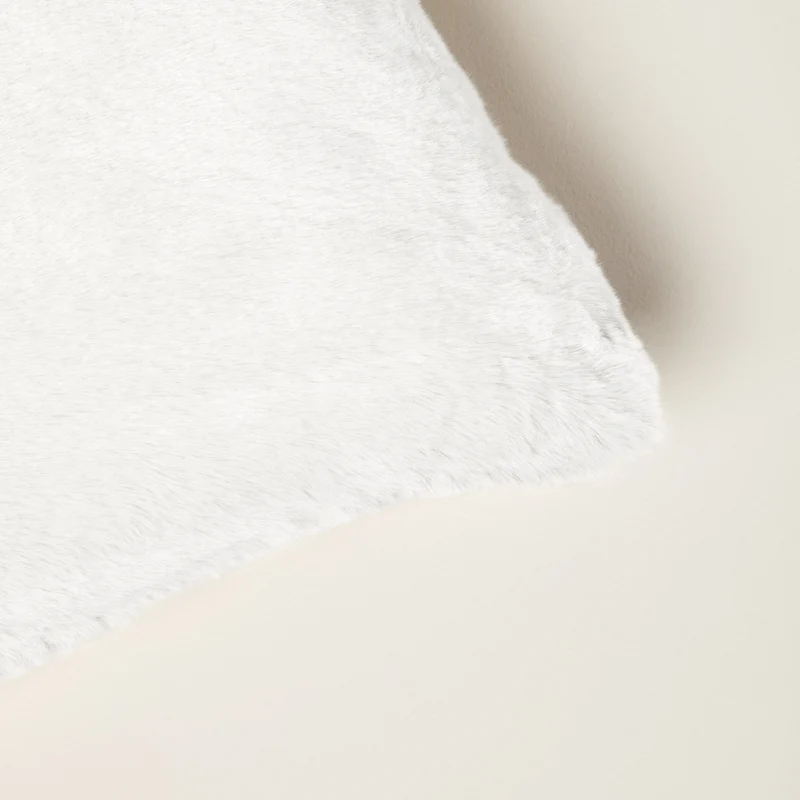Housse de coussin BIANCA blanc hermine