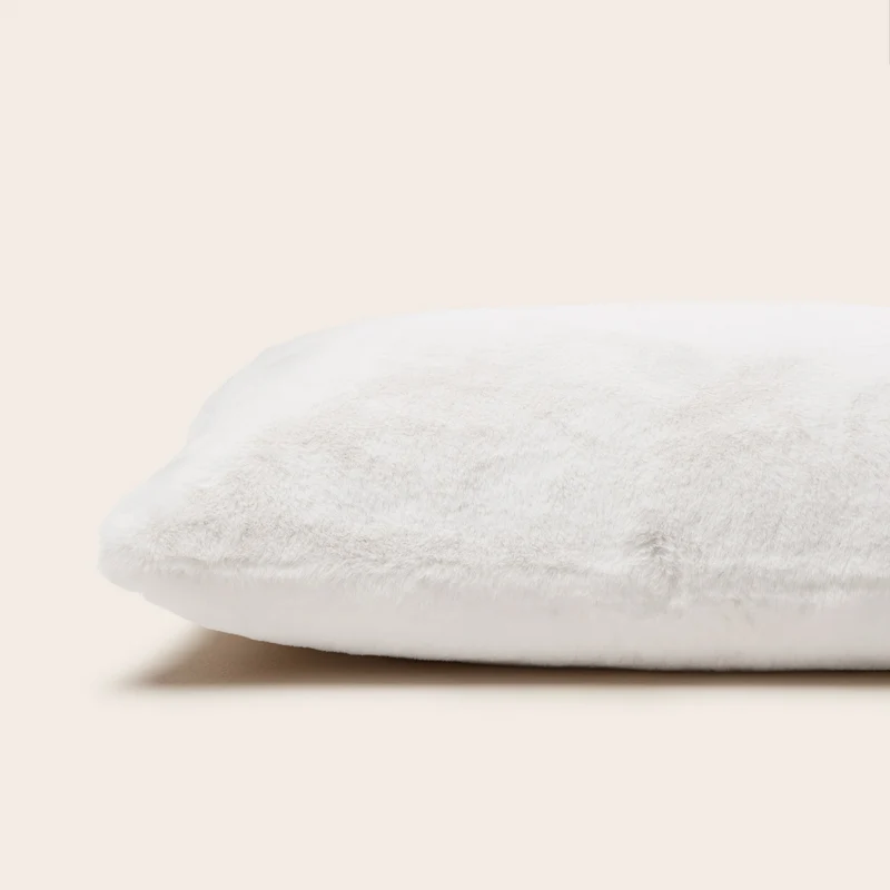 Housse de coussin BIANCA blanc hermine