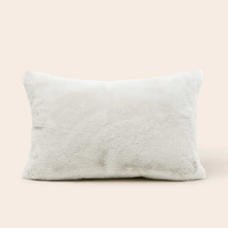Housse de coussin BIANCA gris arctique