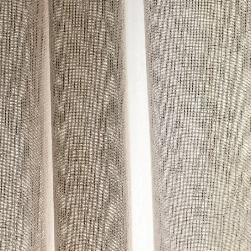 Voilage à passants NEAPOLI beige chiné