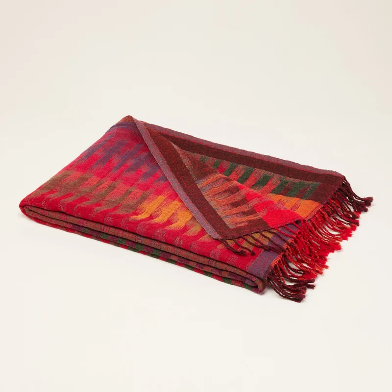 Plaid KHAN cardinal