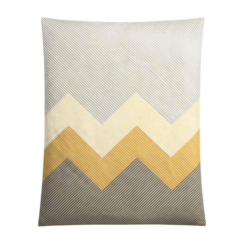 Bettwäsche Satin LYKKE Goldgelb 135 x 200 cm und 80 x 80 cm