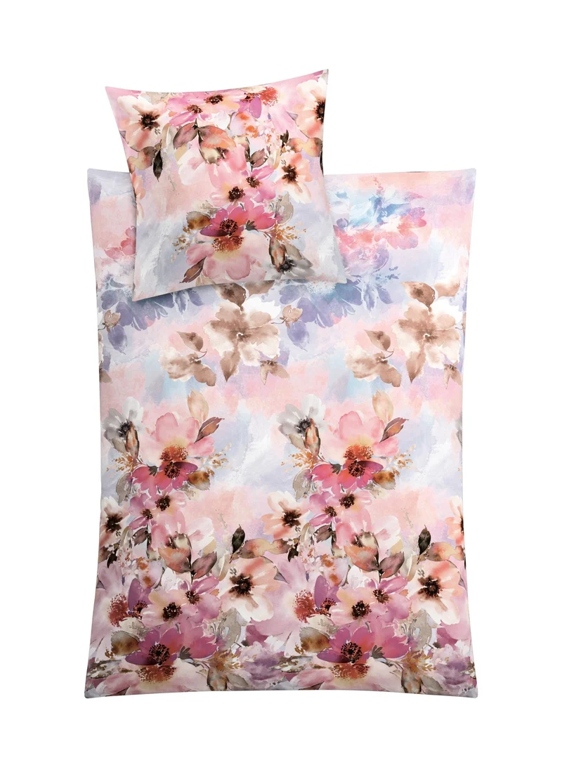 Bettwäsche Satin AMARIS Multicolor 155 x 220 cm und 80 x 80 cm