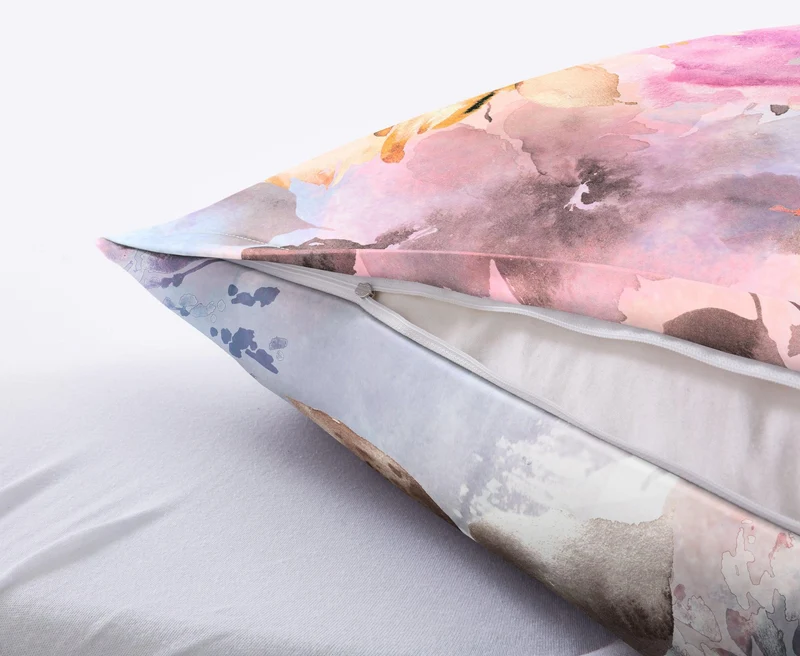 Bettwäsche Satin AMARIS Multicolor 155 x 220 cm und 80 x 80 cm