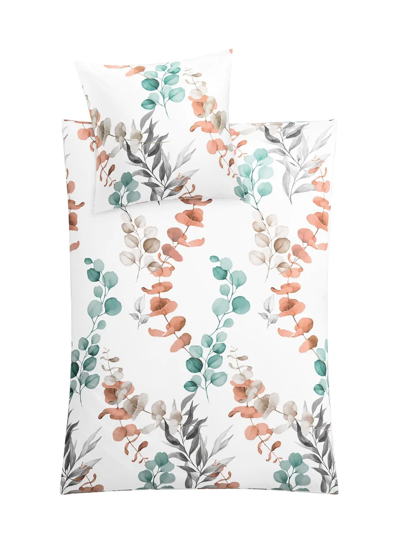 Bettwäsche Satin FABALES Eucalyptus 135 x 200 cm und 80 x 80 cm