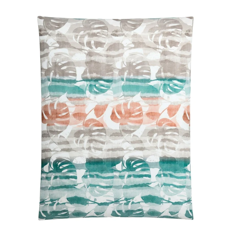 Bettwäsche Satin JILL Aqua 155 x 220 cm und 80 x 80 cm