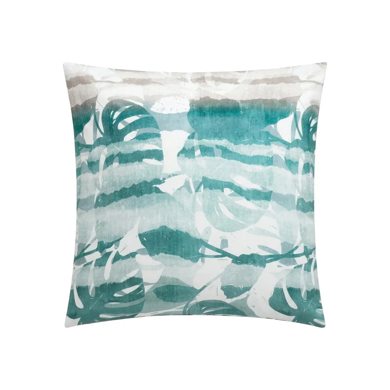 Bettwäsche Satin JILL Aqua 155 x 220 cm und 80 x 80 cm