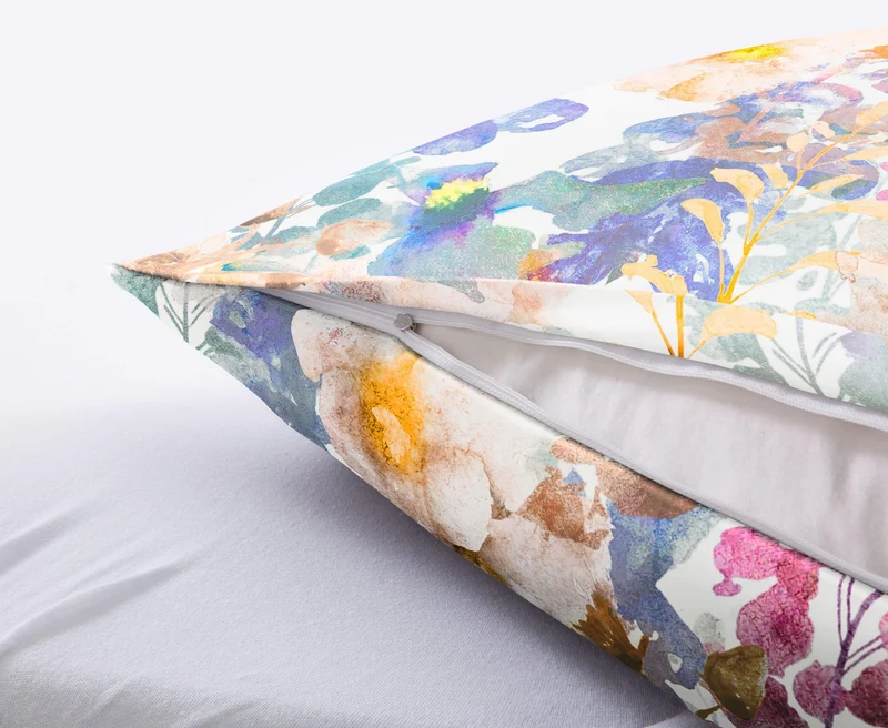 Bettwäsche Satin ALCEA Multicolor 155 x 220 cm und 80 x 80 cm