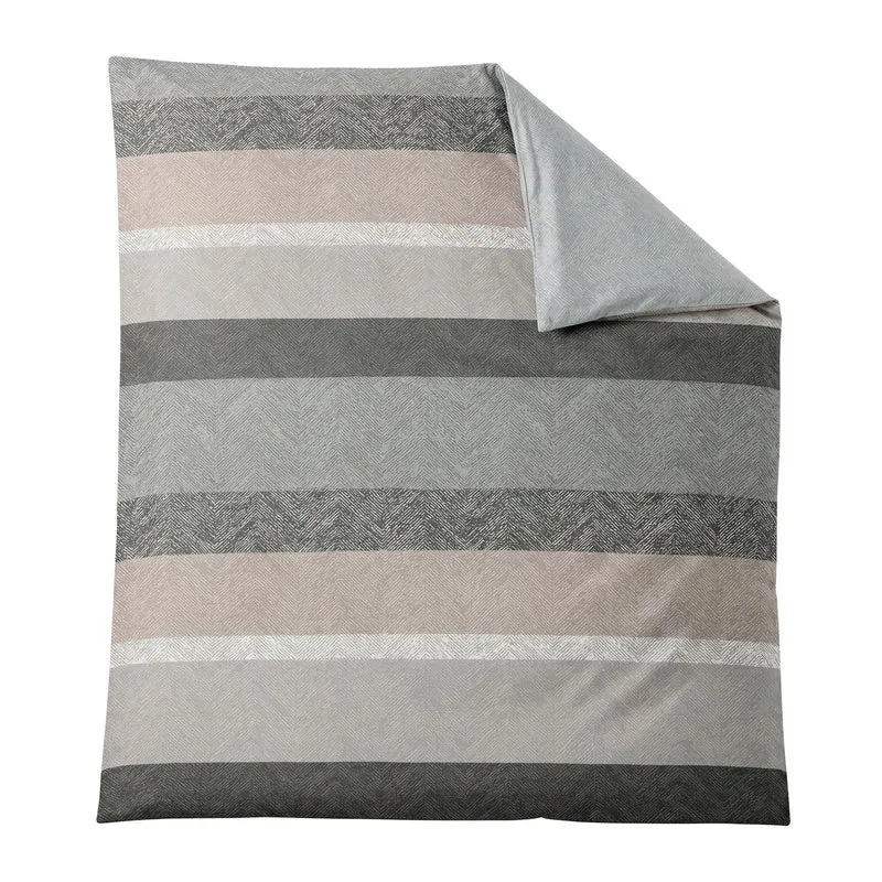 Bettwäsche Satin GWEN Taupe 135 x 200 cm und 80 x 80 cm