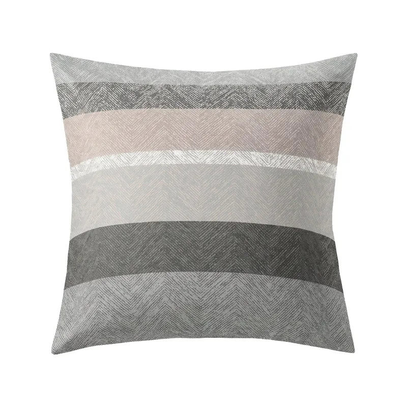 Bettwäsche Satin GWEN Taupe 135 x 200 cm und 80 x 80 cm