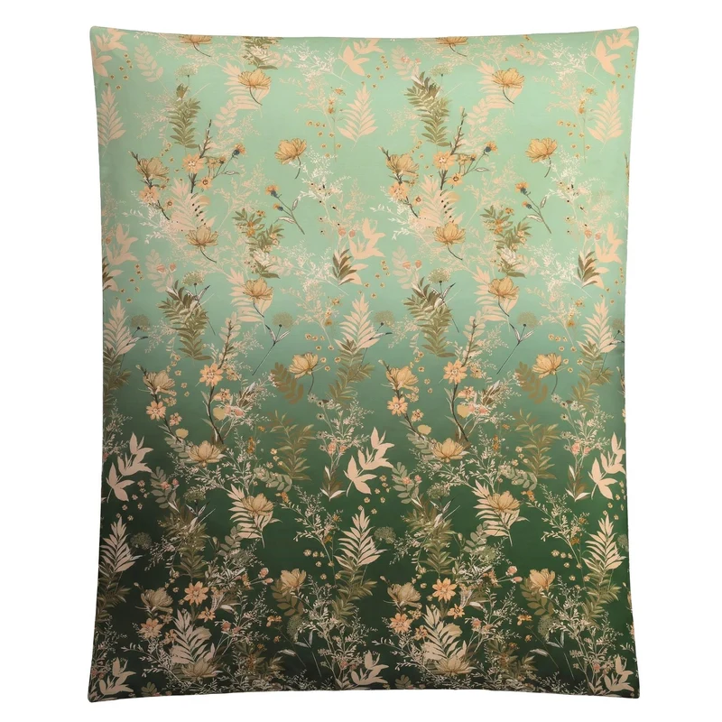 Bettwäsche Satin ZAHRA Pistaziengrün 155 x 220 cm und 80 x 80 cm