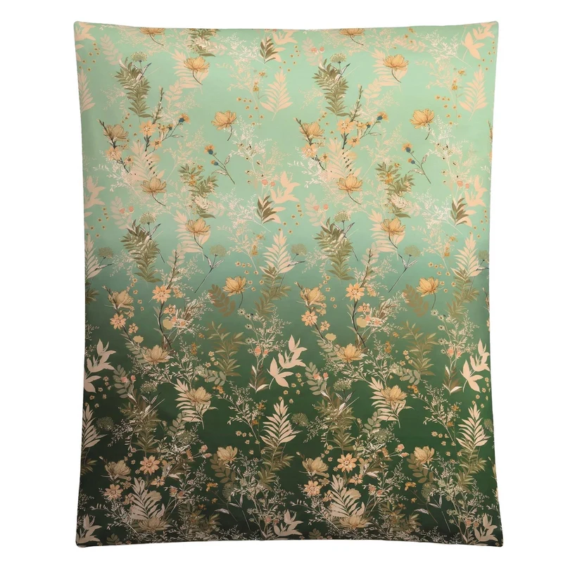 Bettwäsche Satin ZAHRA Pistaziengrün 135 x 200 cm und 80 x 80 cm