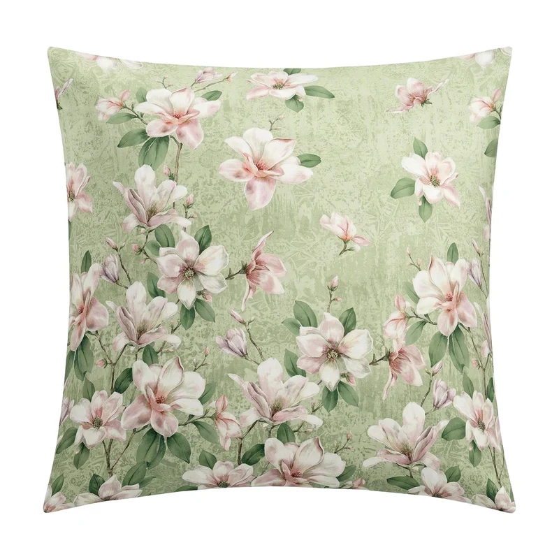 Bettwäsche Satin MAGNOLIA Distel 155 x 220 cm und 80 x 80 cm