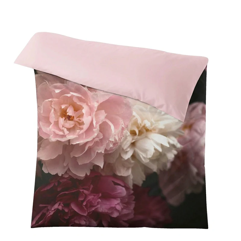 Bettwäsche Satin ROSEMARIE Bordeaux 135 x 200 cm und 80 x 80 cm