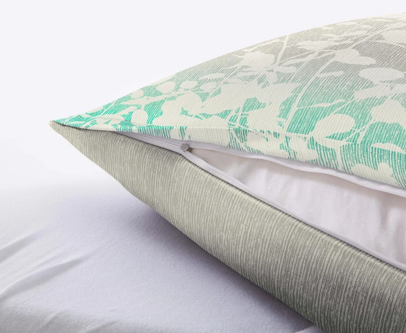 Bettwäsche Satin CALMARO Multicolor 155 x 220 cm und 80 x 80 cm