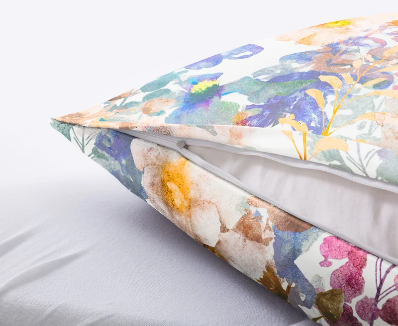 Bettwäsche Satin ALCEA Multicolor 135 x 200 cm und 80 x 80 cm